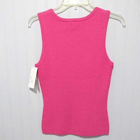 NWT Nordstrom Hot Pink Knit Stretch Top, Size M - Picture 2 of 8